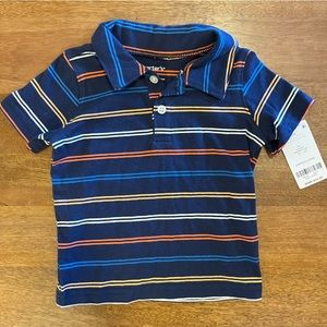 Carters stripe collar shirt 9m NWT